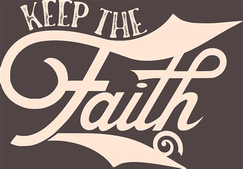 Keep the Faith typography swoosh Poster boy Painting by Evans Morgan ...