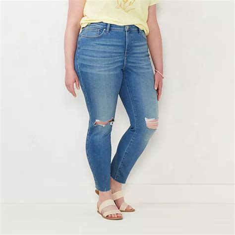 Plus Size LC Lauren Conrad Mid-Rise Skinny Jeans