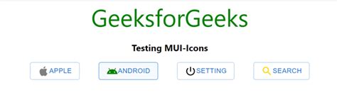 React MUI Material Icons - GeeksforGeeks