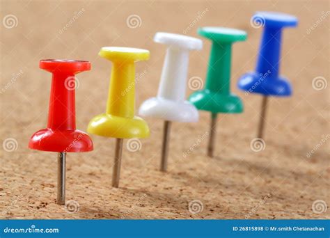 Pins on Cork board stock photo. Image of layout, notice - 26815898