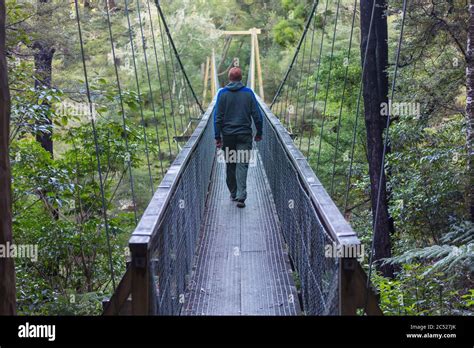 Hiking and tramping in New Zealand. Travel and adventure concept Stock Photo - Alamy