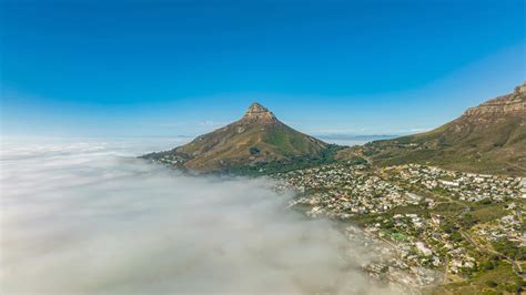 Aerial View Of Lions Head Mountain Above Stock Footage SBV-347703860 - Storyblocks