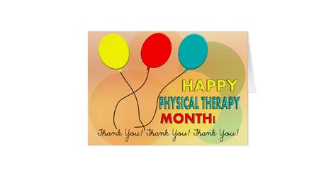 National Physical Therapy Month Card 7 | Zazzle