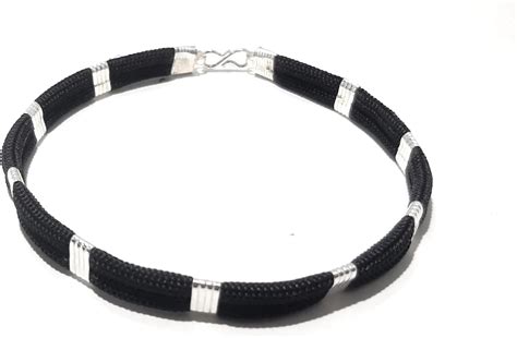 Black Thread Nazariya Pure Silver Bracelet, 42% OFF