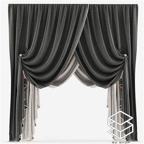 Curtain 3d Model Sketchup