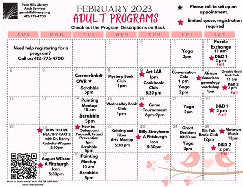 Programs and Calendars – Penn Hills Library