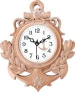 Buy Shrijay Premium Quality Analog Wall Clock 24 cm X 31 cm (Brown ...