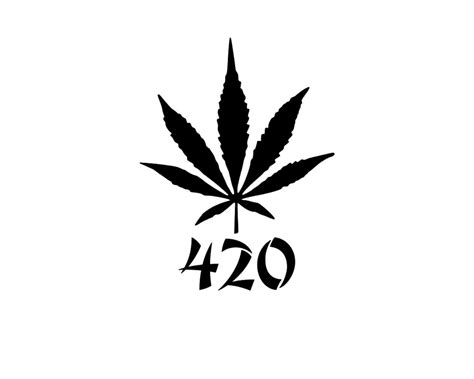 420 Marijuana Cannabis Stickers Set of 2 Vinyl Graphic Art - Etsy