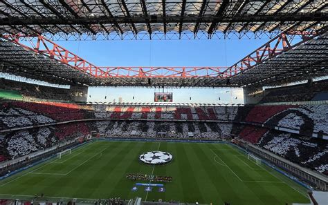 AC Milan fans unveil full stadium display ahead of Newcastle game - video