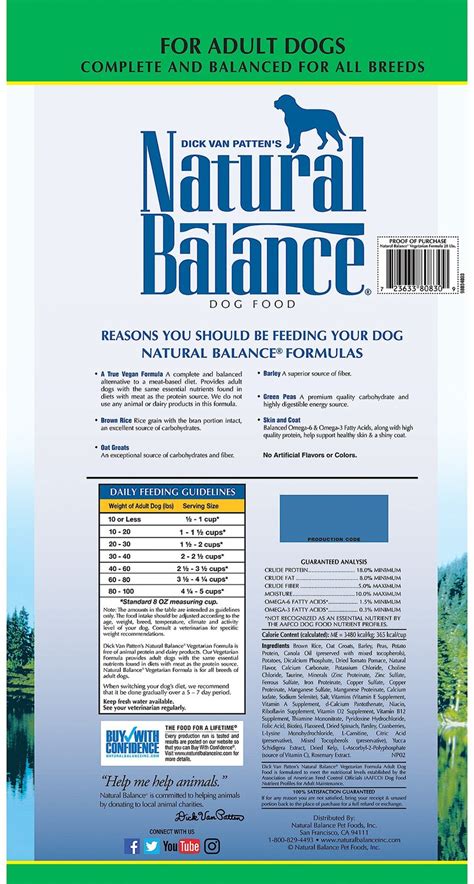 Natural Balance Vegetarian Formula Dry Dog Food, 28-lb bag - Chewy.com