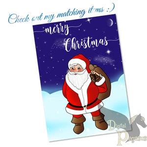 Printable Merry Christmas Card Digital Download Cute Baby - Etsy