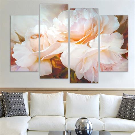 Rose Flower Canvas Wall Art - Walling Shop