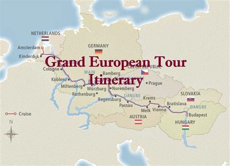 Summary of Viking Cruises' Grand European Tour itinerary, including links to daily River Cruise ...