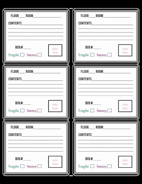 Box File Label Template Box File Label Template Excel Printable | Images and Photos finder