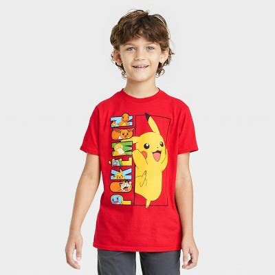 Boys' Pokémon Graphic T-shirt - Red : Target