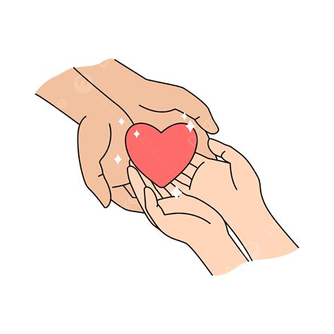 People Hold Heart Show Love And Kindness, Heart, Love, People PNG and Vector with Transparent ...