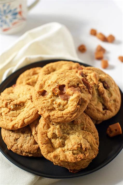 Soft and Chewy Salted Caramel Cookies - Make and Takes