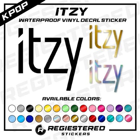 KPOP ITZY Logo Vinyl Decal Sticker Waterproof Helmet Motorcycle Bike ...