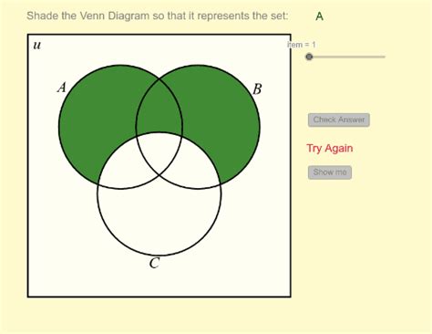 Venn Diagram (3 Sets) – GeoGebra