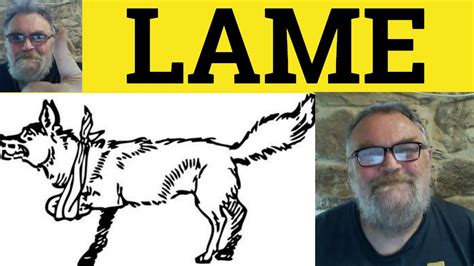 🔵 Lame Meaning - Lame Examples - Lamely Defined - CAE Adjectives - US ...