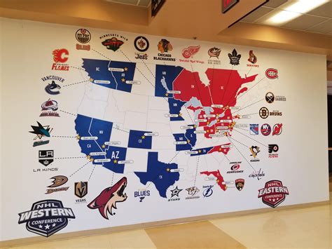 Map of all the NHL teams from the Arizona Coyotes arena. : r/hockey