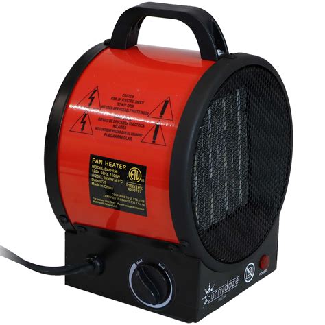 Sunnydaze Portable Ceramic Electric Space Heater - Indoor Use for Home ...