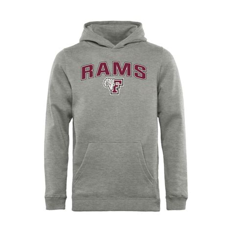 Fordham Rams Youth Proud Mascot Pullover Hoodie - Ash - Fanatics.com