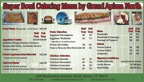 Online Menu of Grand Apizza North Restaurant, North Haven, Connecticut ...