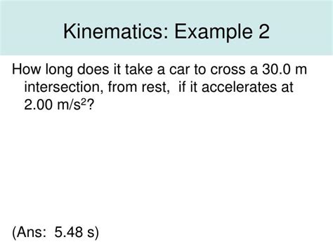 PPT - Motion: Kinematics PowerPoint Presentation - ID:3206200