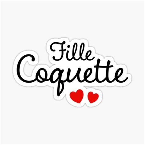 "Coquette French Language - Woman French Nickname" Sticker for Sale by Frencheequotes | Redbubble