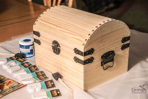Easy DIY Kids Wooden Treasure Chest Box for treasured items
