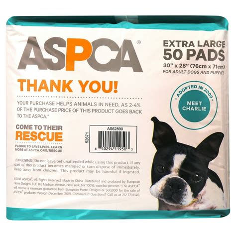 ASPCA XL Puppy Training Pads, 30" x 28", 50 ct