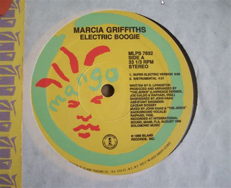 Electric Boogie Marcia Griffiths-12" (1989) - Rare Vinyl Collectible ...