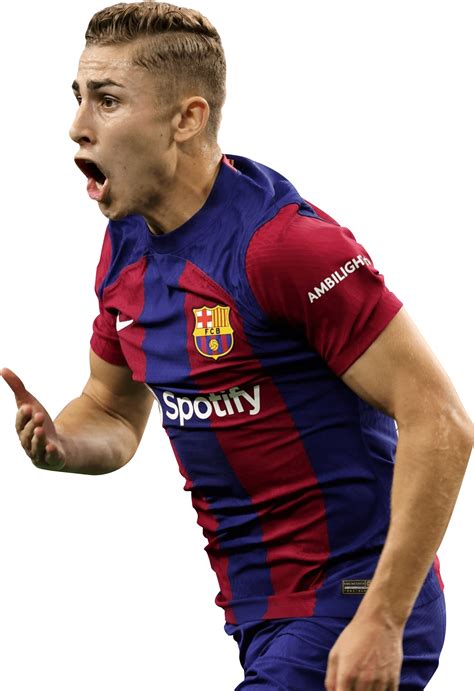 Fermín López Barcelona football render - FootyRenders