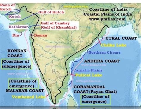 Eastern and western coastal plains on political map of india - Brainly.in