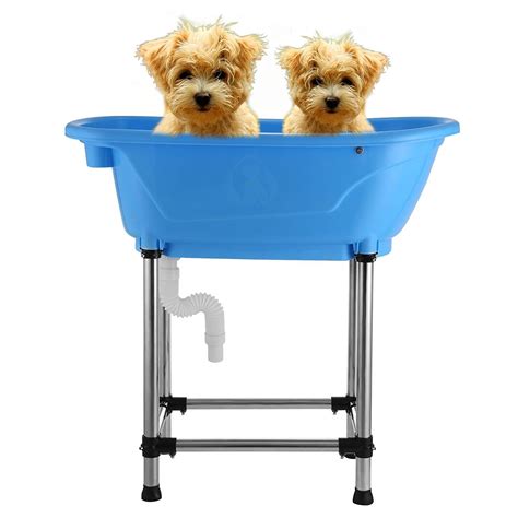 Mophorn Dog Tub 37x19Inch Dog Bathing Tub Washing Shower Pet Grooming Bath Tub Indoor Outdoor ...