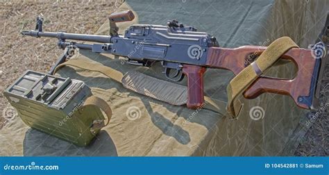 PK Machine gun stock image. Image of kalashnikov, eyesight - 104542881