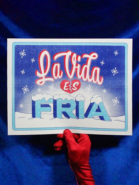 LA VIDA ES FRIA - Risograph Print | forevervacationshop