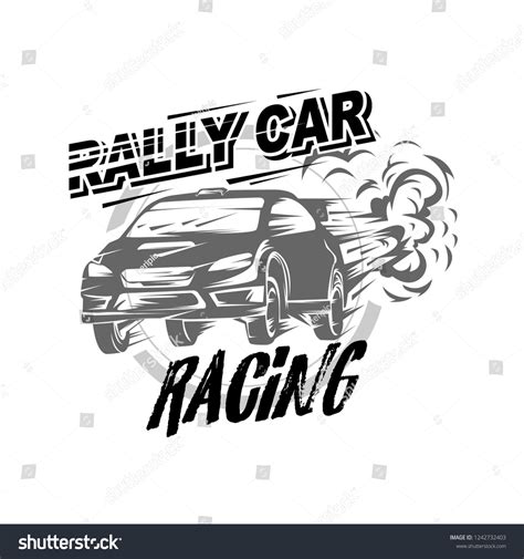 stock-vector-rally-car-racing-vector-rally-car-logo-vector-1242732403 ...