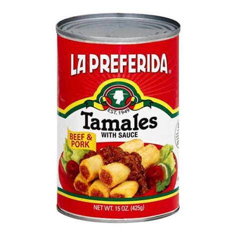 Tender Beef & Pork Tamales – Best Canned Tamales| La Preferida