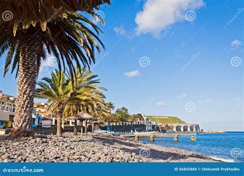 Beach In Santa Cruz, Madeira Island, Portugal Stock Photo - Image: 56842884