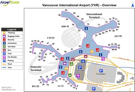 Vancouver airport map - Vancouver bc airport map (British Columbia - Canada)