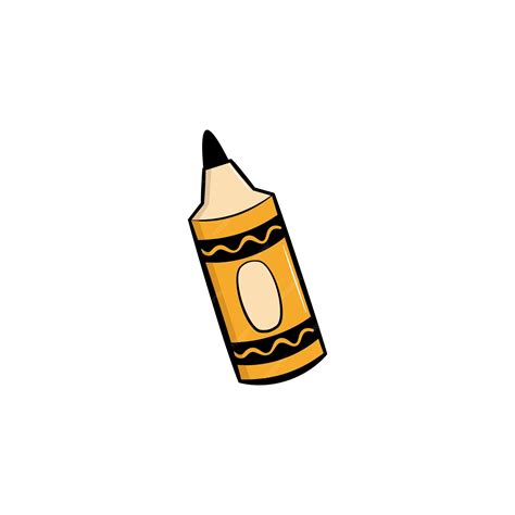 Premium Vector | Yellow crayon hand drawing digital drawing