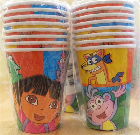 Pebbles Babies: Dora The Explorer Party Supplies - 9oz Hot/Cold Cups -- Stock Clearance