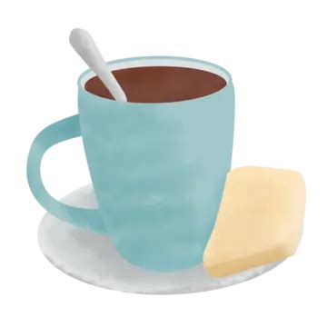 Bread And Cup Of Tea Illustration, Bread, Tea, Green Tea PNG Transparent Clipart Image and PSD ...