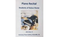 Students & Recitals | Dr. Balazs Rozsa Piano Studio | Sacramento ...