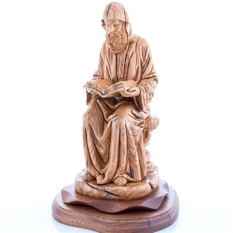 St. Charbel Carved Wooden Sculpture, 13" from Holy Land in 2022 ...