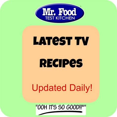 Mr Food Test Kitchen Recipes : Simple Side Dishes Free Ecookbook Mr Food S Blog : Food test ...