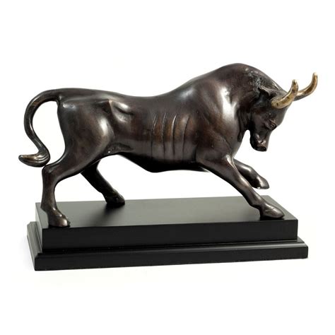 Wall Street Bull Statue, Bronze, B108 - AllSculptures.com