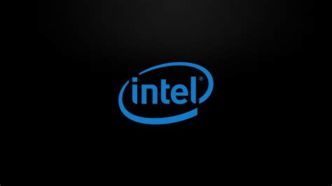 Intel Logo Minimalism Wallpaper